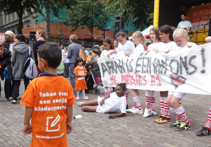 Manifestatie Kinderpardon, Plein, Den Haag