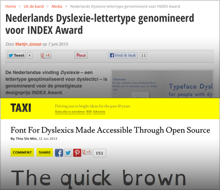 Nieuws lettertype dyslexia