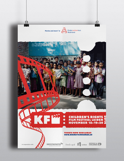 Poster Kinderrechten Filmfestival Leiden